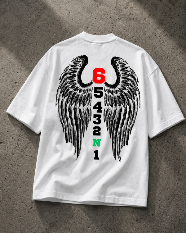 ONE DOWN FIVE UP OVERSIZED T-SHIRT – OFF WHITE