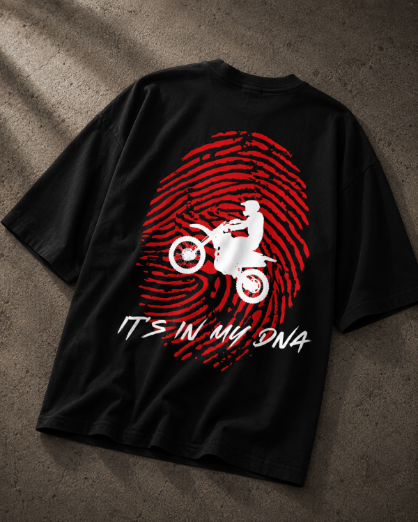 RIDE IT'S IN MY DNA OVERSIZED T-SHIRT – BLACK