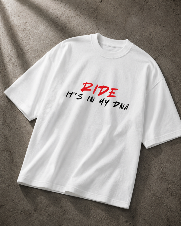 RIDE IT'S IN MY DNA OVERSIZED T-SHIRT – OFF WHITE