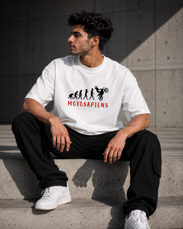 MOTOSAPIENS OVERSIZED T-SHIRT – OFF WHITE