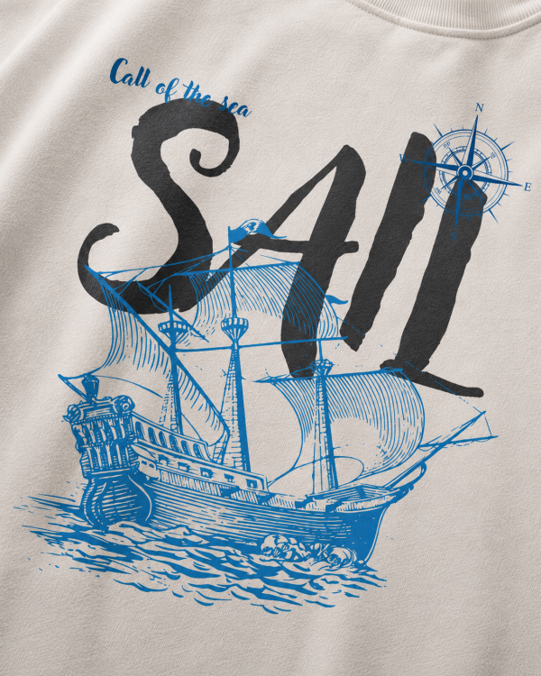 CALL OF THE SEA OVERSIZED T-SHIRT – OFF WHITE