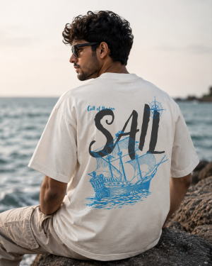 CALL OF THE SEA OVERSIZED T-SHIRT – OFF WHITE