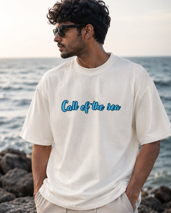 CALL OF THE SEA OVERSIZED T-SHIRT – OFF WHITE