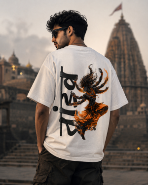 TANDAV OVERSIZED TEE – OFF WHITE