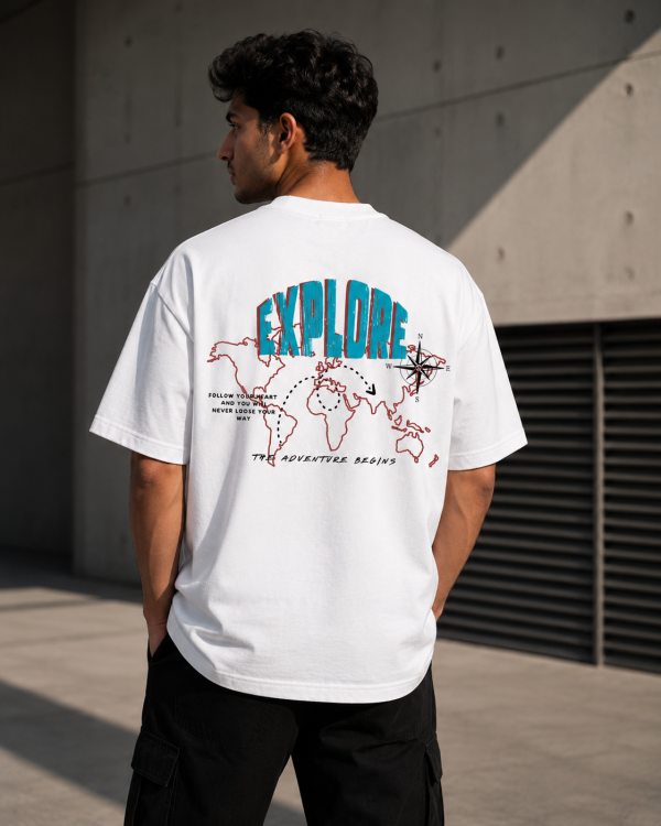 EXPLORE OVERSIZED T-SHIRT – OFF WHITE