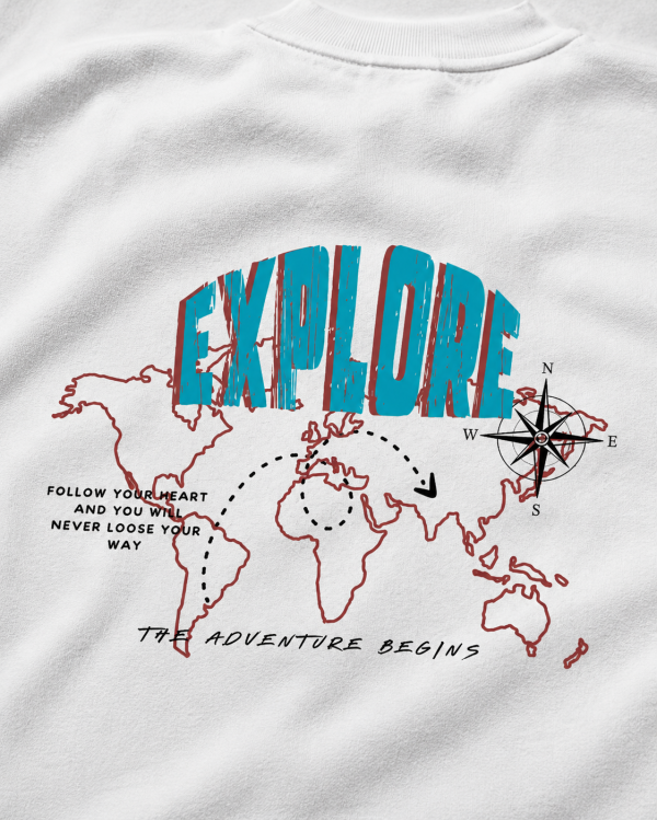 EXPLORE OVERSIZED T-SHIRT – OFF WHITE