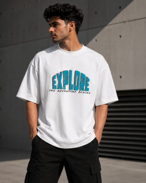 EXPLORE OVERSIZED T-SHIRT – OFF WHITE