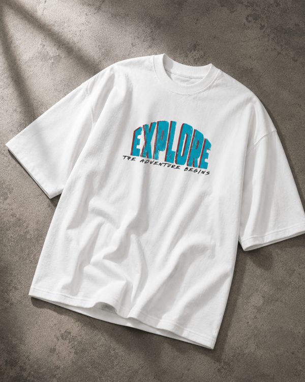 EXPLORE OVERSIZED T-SHIRT – OFF WHITE